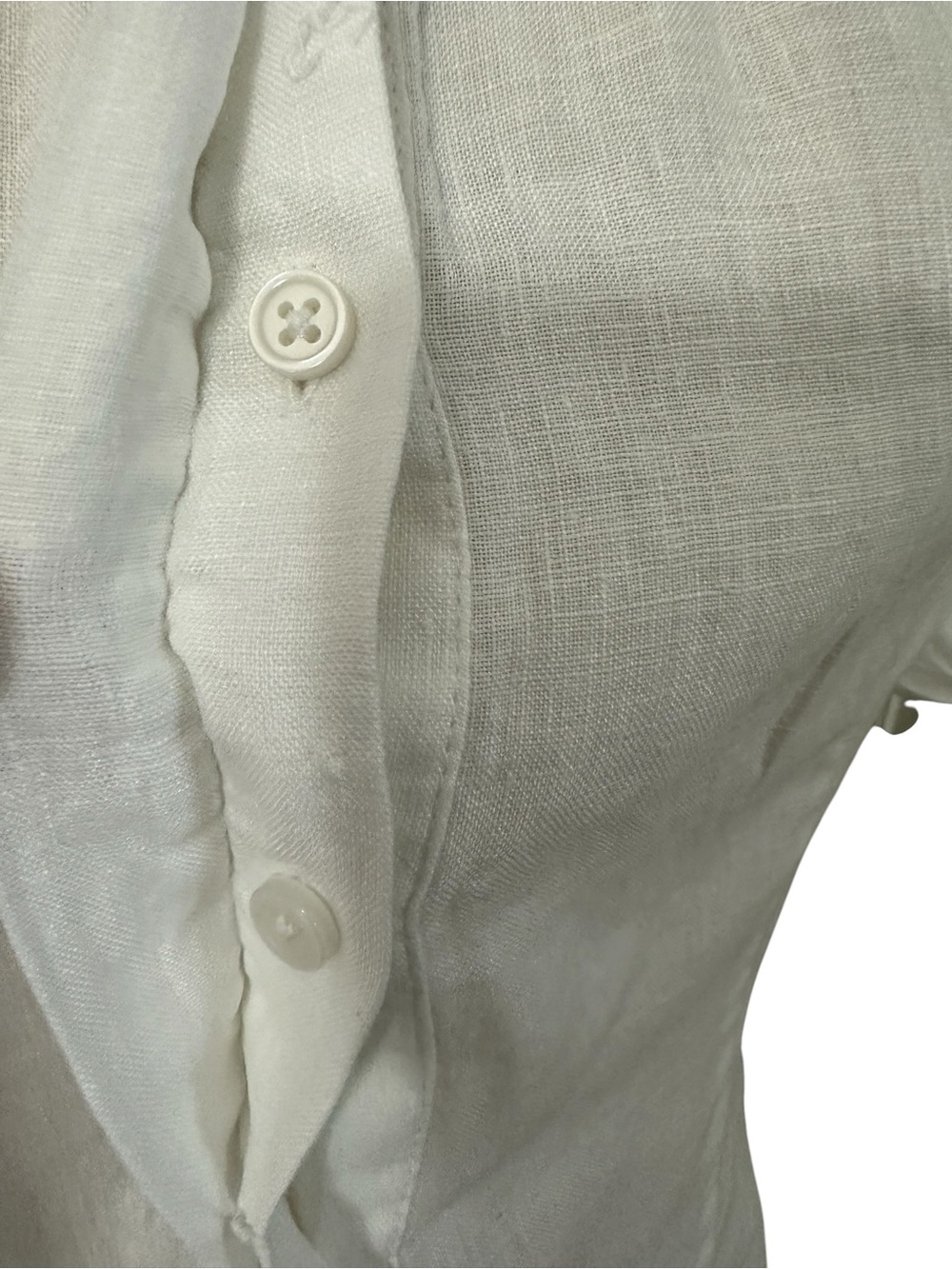 J. Crew White Puff-Sleeve Tie-Neck Blouse - Picture 6 of 13